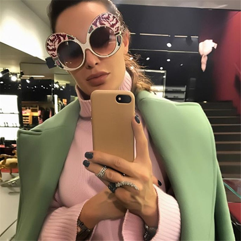 Italy Fashion Sunglasses Women Brand Designer