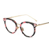 Retro metal nerd glasses frame for women men